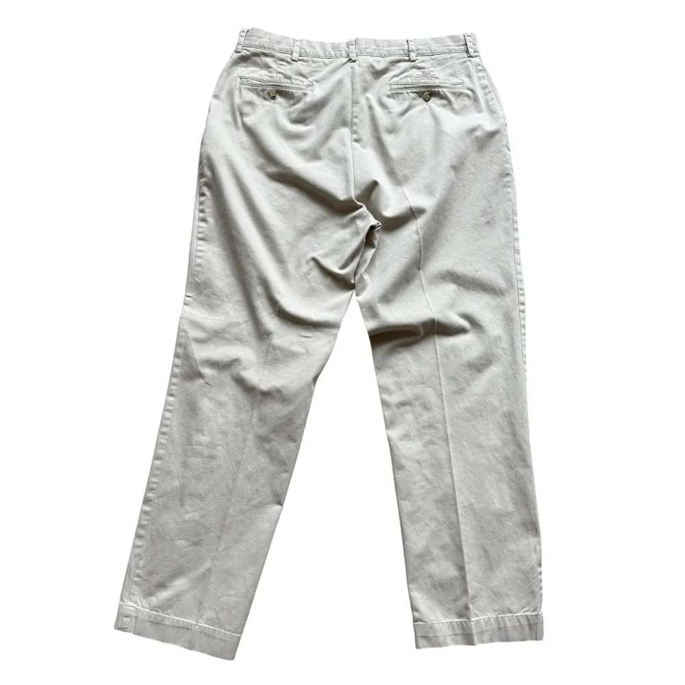 VTG Y2K Polo Ralph Lauren Chino Pants Mens 36x32 Beige Straight Leg Classic Fit
